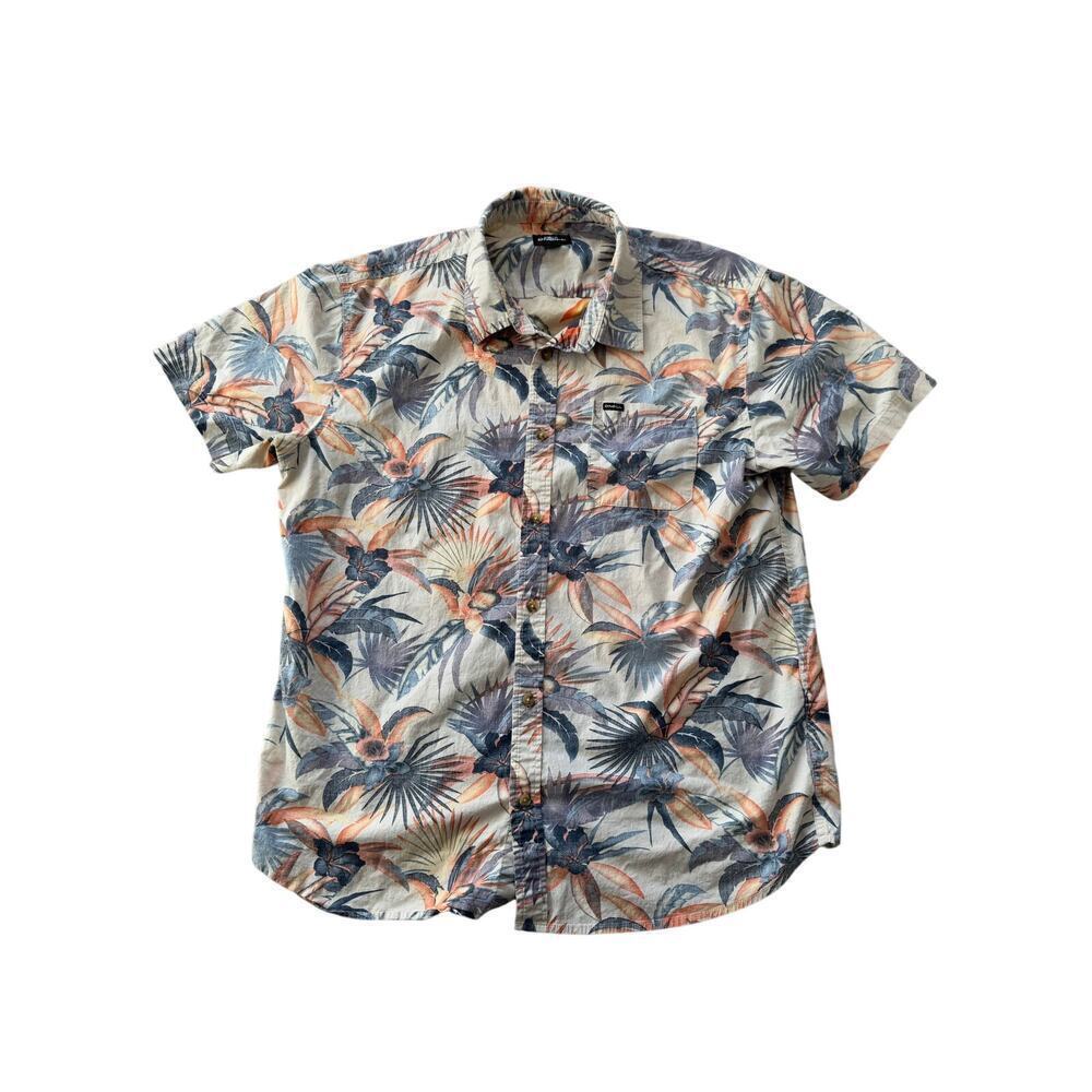 O'Neill Button Down short sleeve Shirt, size Lg, Cotton